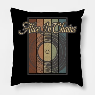 Alice In Chains Vynil Silhouette Pillow
