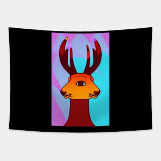 Funky Rain deer Tapestry