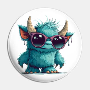 Cute Fluffy Monster Pin