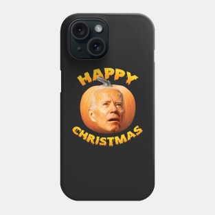 Funny Anti Joe Biden Happy Christmas Holiday Pumpkin Head Phone Case