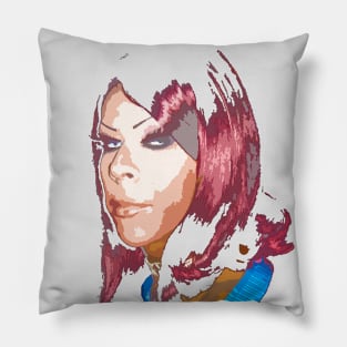 drag queen light background Pillow