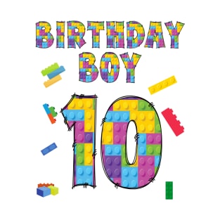 10th Happy Birthday Boy Gift T-Shirt