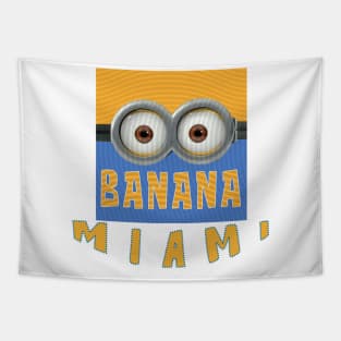 MINION BANANA USA MIAMI Tapestry