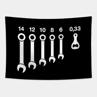 Wrench / wrenches beer bottle opener tools father's day gift Tapestry