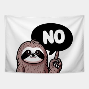 Sloth Says No Tapestry