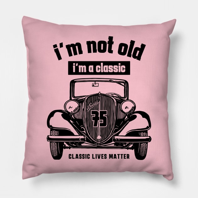 75th birthday Pillow by Circle Project