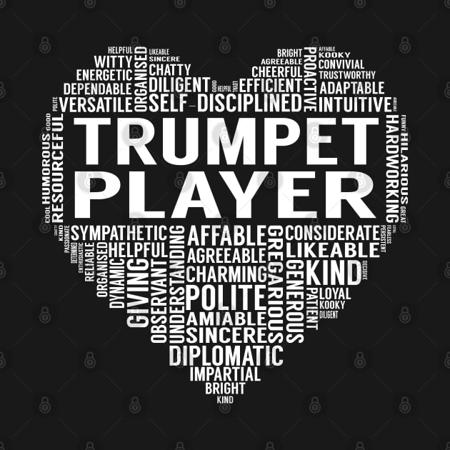 Trumpet Player Heart by LotusTee