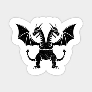 Two Headed Dragon Magnet