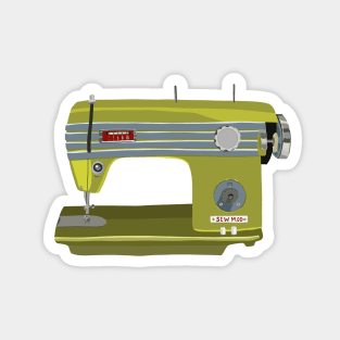 Green Sewing Machine Magnet