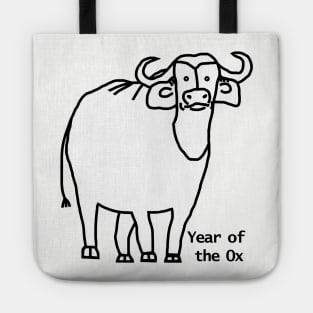 Year of the Ox White Tote