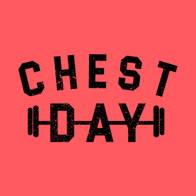 Chest day bodybuilding workout by NoisyTshirts