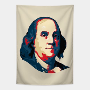 Benjamin Franklin Pop Art Tapestry