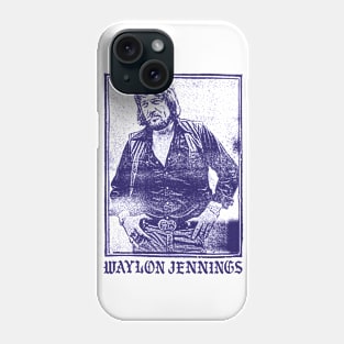 Waylon Jennings // Vintage Aesthetic Faded Style Fan Design Phone Case