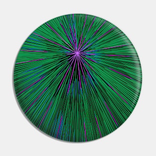 A colorful hyperdrive explosion - green with purple highlights version Pin