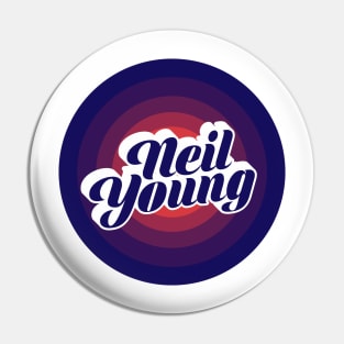 NEIL YOUNG - BLURN CIRCLE Pin