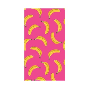 Gone Bananas - Hot Pink 70s Retro Style T-Shirt