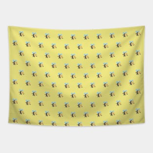 Honey bee all over print kids Tapestry