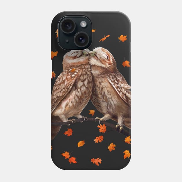 Autumn owls Phone Case by kodamorkovkart