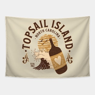 Topsail Island, North Carolina Wine and Beaches Tapestry