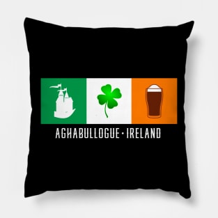 Aghabullogue Ireland, Gaelic - Irish Flag Pillow