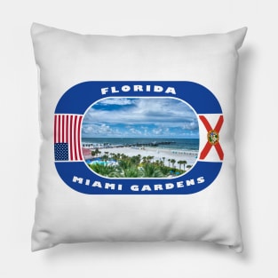 Florida, Miami Gardens City, USA Pillow