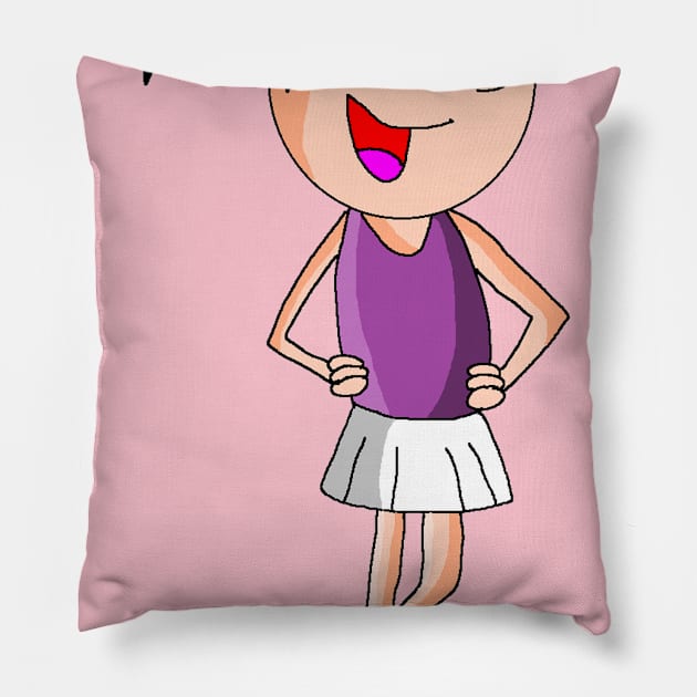 Figure Ice Skater Pillow by WanipaMerch