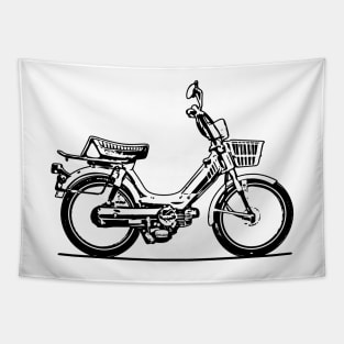 PA50 Motorcycle Sketch Art Tapestry