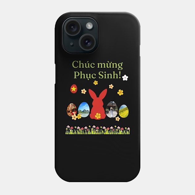 Happy Easter Vietnamese Phone Case by stressless