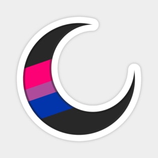 Bi Pride Crescent Moon Magnet