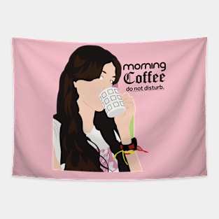 Morning Coffee Do Not Disturb Tapestry