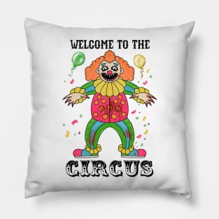 Nightmare Carnival: Horror Circus Clown Pillow