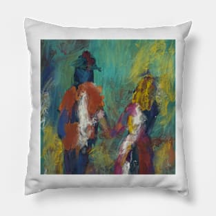 Couple Hand in Hand Pillow