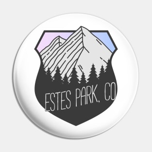 Estes Park, Colorado Mountain Crest Sunset Pin