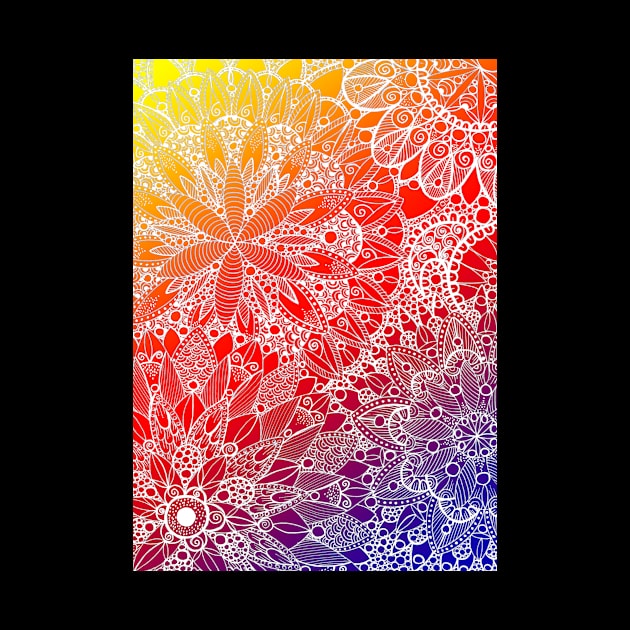 Rainbow Mandala Pattern by ZeichenbloQ