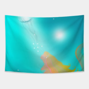 Mermaid Light Tapestry