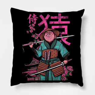 Samurai Monkey Pillow