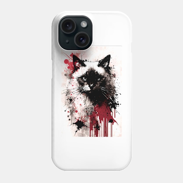 Birman Cat Portrait Phone Case by TortillaChief