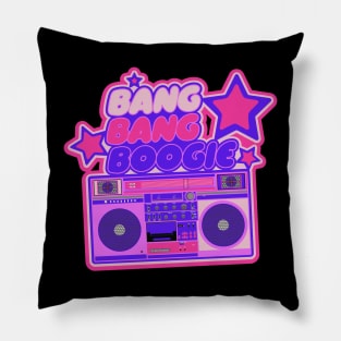 Bang Bang Boogie - Boombox - Ghettoblaster - Pop Art Design Pillow