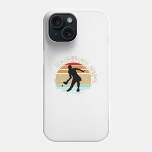 Pickleball mama mom mommy, retro sunset fun sport to play Phone Case