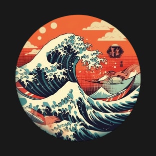 Great wave off kanagawa alternative colors T-Shirt