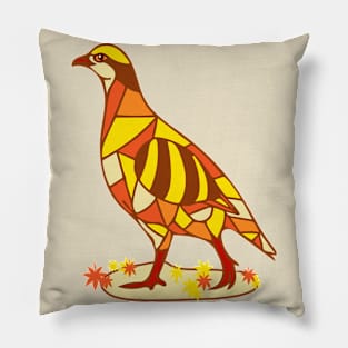 Autumn bird Pillow