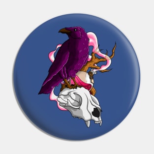 Magic raven Pin