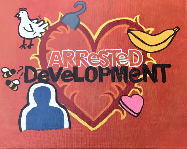 Arrested Development Fan Art Kids T-Shirt by Crafton Megan Art