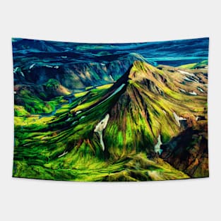 Mountains Oil painting Tapestry