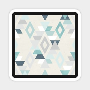 Modern Southwestern Adobe Style in Blue and Silver Magnet