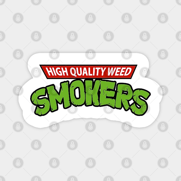 High Quality Weed Smokers Logo Magnet by Illustrious Graphics 