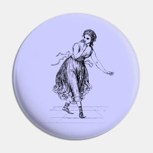 Italian Dancer 1 by Johann Gottfried Schadow Pin