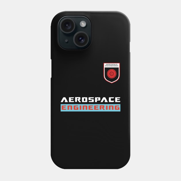 Aerospace engineering text and logo aircraft engineer design Phone Case by PrisDesign99