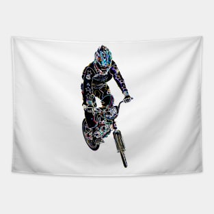 bmx bike race racing racer Tapestry