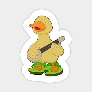 Duck Musician Guitar Music Magnet